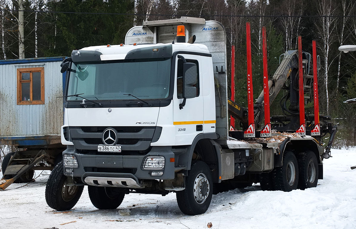 Ленинградская область, № В 386 ТС 47 — Mercedes-Benz Actros '09 3346 [Z9M]