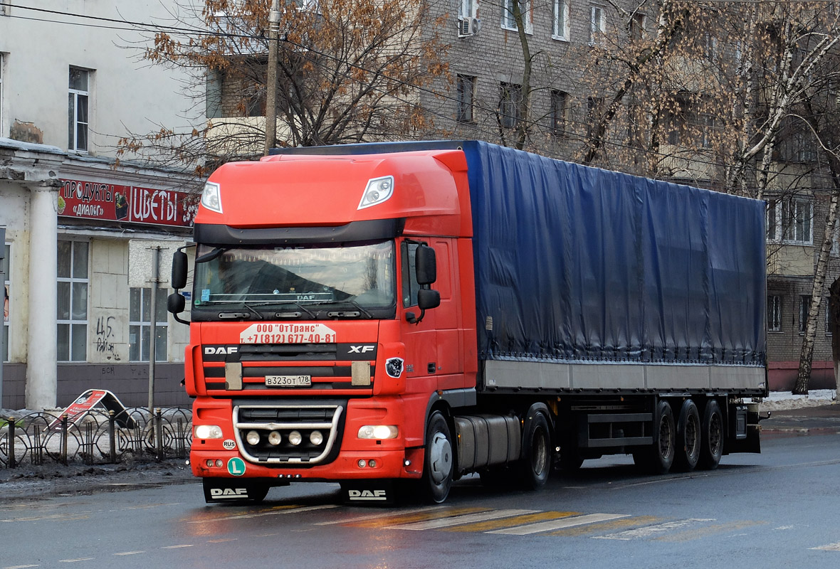 Санкт-Петербург, № В 323 ОТ 178 — DAF XF105 FT