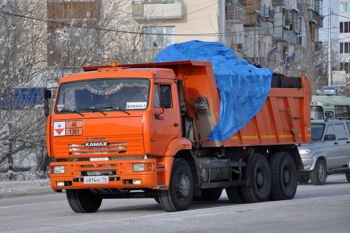 Саха (Якутия), № О 814 КС 14 — КамАЗ-6520-06 [65200F]