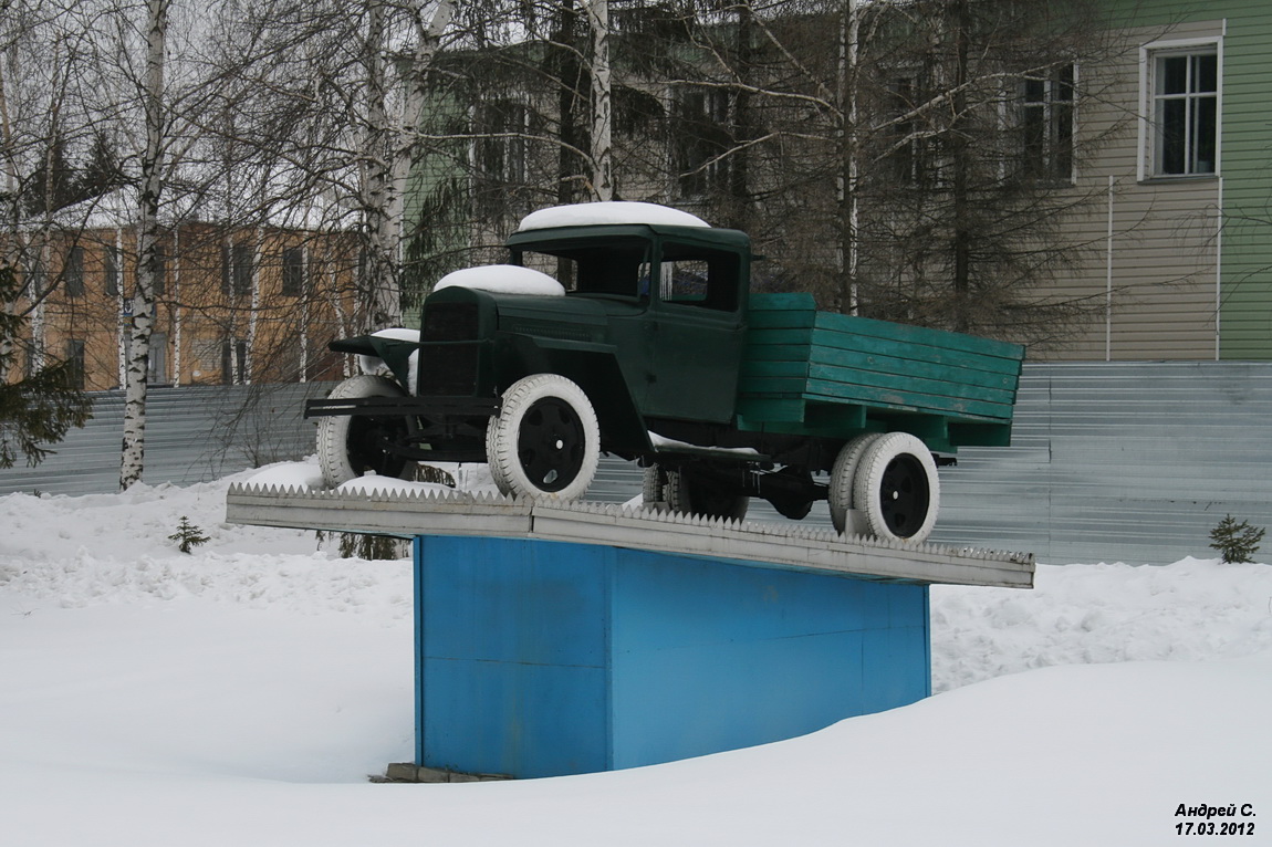 Мордовия, № (13) Б/Н 0009 — ГАЗ-ММ; Мордовия — Автомобили на постаментах; Техника на постаментах, памятники (Мордовия)