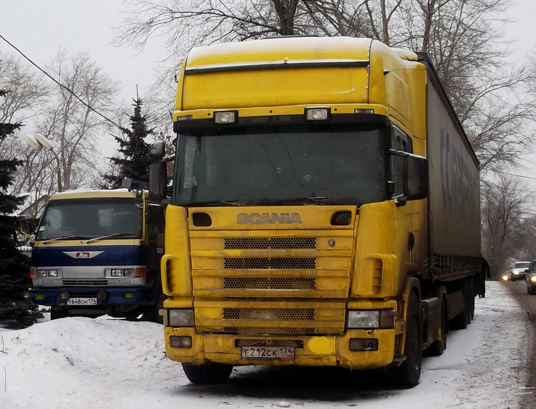 Челябинская область, № Е 212 СК 174 — Scania ('1996) R124L; Челябинская область, № Т 648 ОН 174 — Hino Ranger