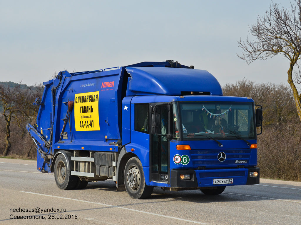 Севастополь, № А 209 АУ 92 — Mercedes-Benz Econic