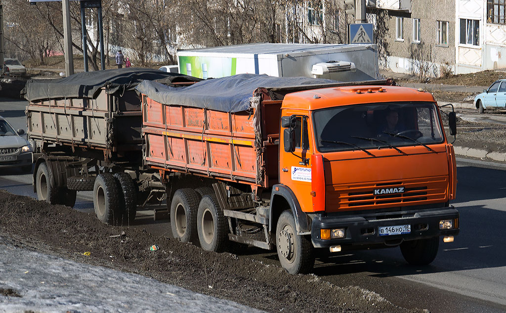 Удмуртия, № В 146 НО 18 — КамАЗ-65115-15 [65115R]