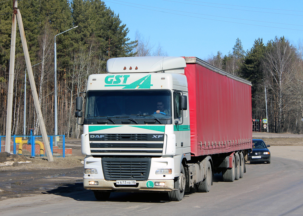 Липецкая область, № К 673 НВ 48 — DAF XF95 FT