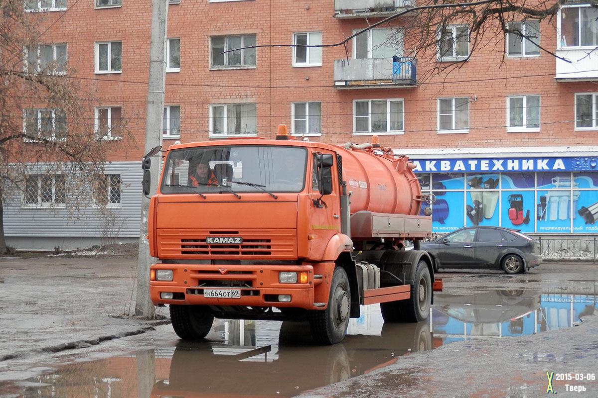 Тверская область, № Н 664 ОТ 69 — КамАЗ-53605 (общая модель)