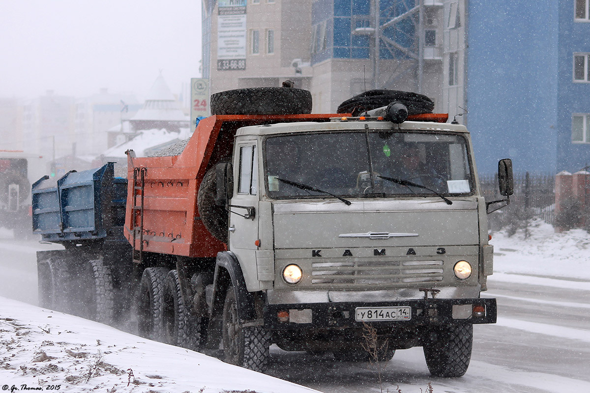 Саха (Якутия), № У 814 АС 14 — КамАЗ-55111-01 [55111A]