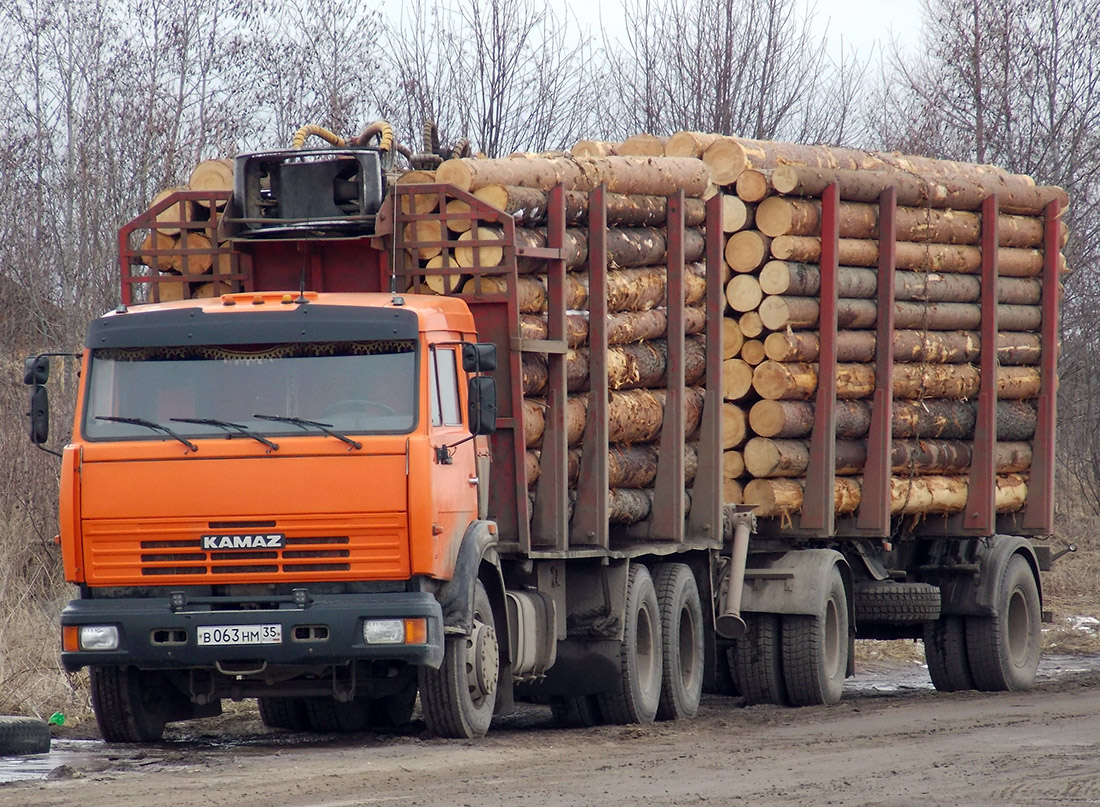 Вологодская область, № В 063 НМ 35 — КамАЗ-65115-D3