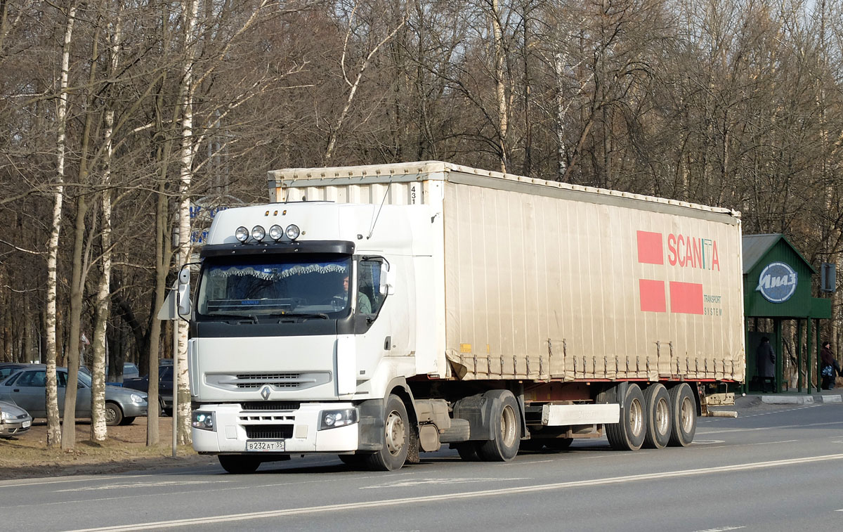 Вологодская область, № В 232 АТ 35 — Renault Premium ('1996)