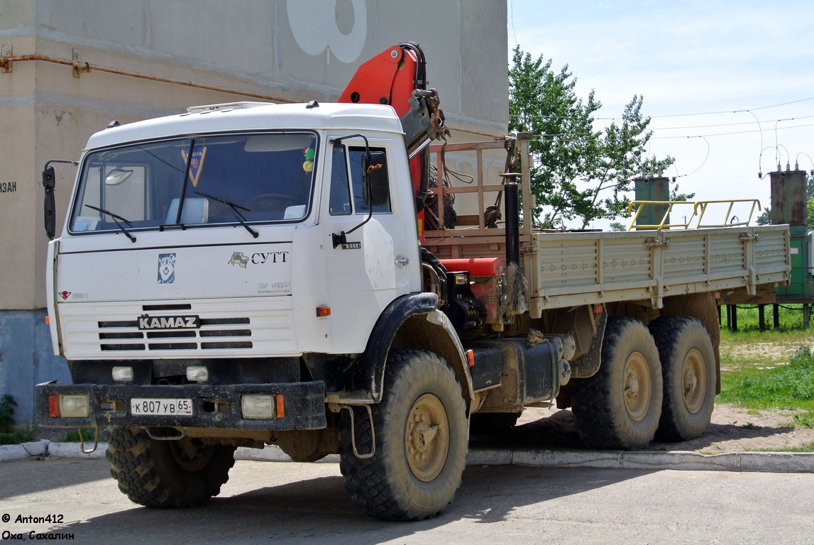 Сахалинская область, № К 807 УВ 65 — КамАЗ-43118-15 [43118R]