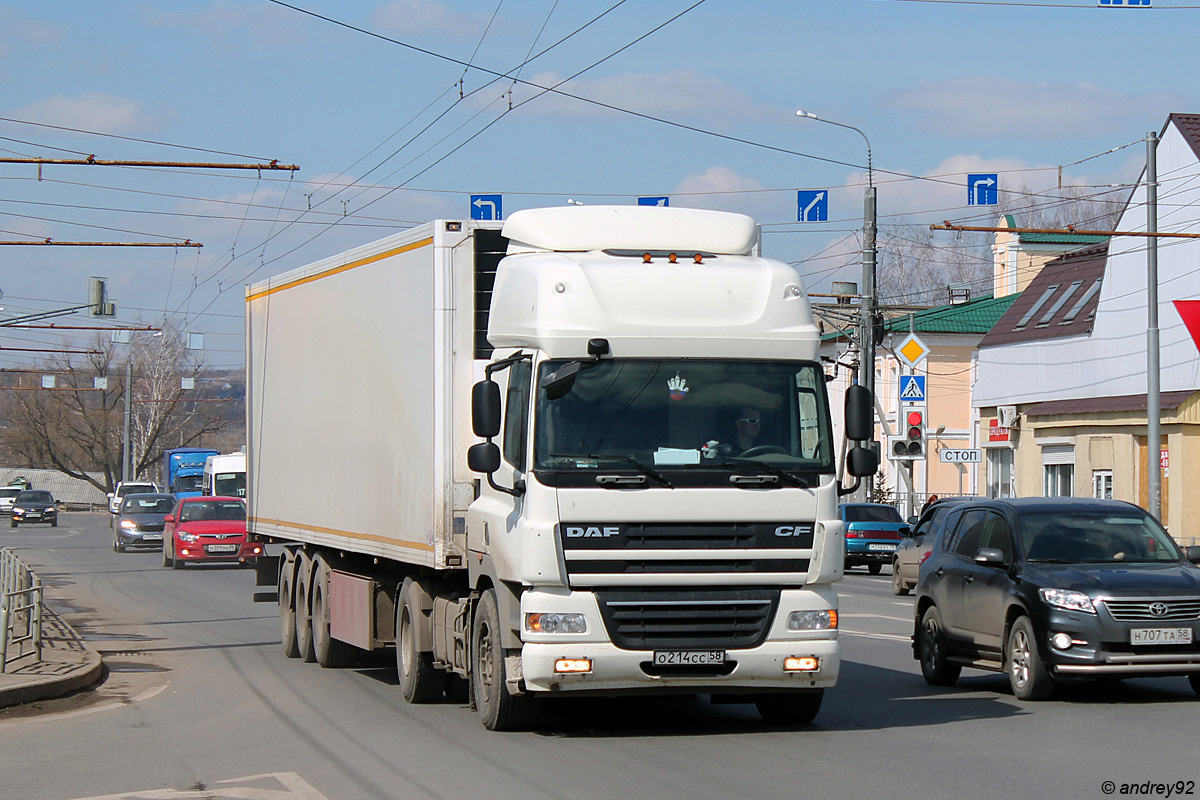 Пензенская область, № О 214 СС 58 — DAF CF85 FT