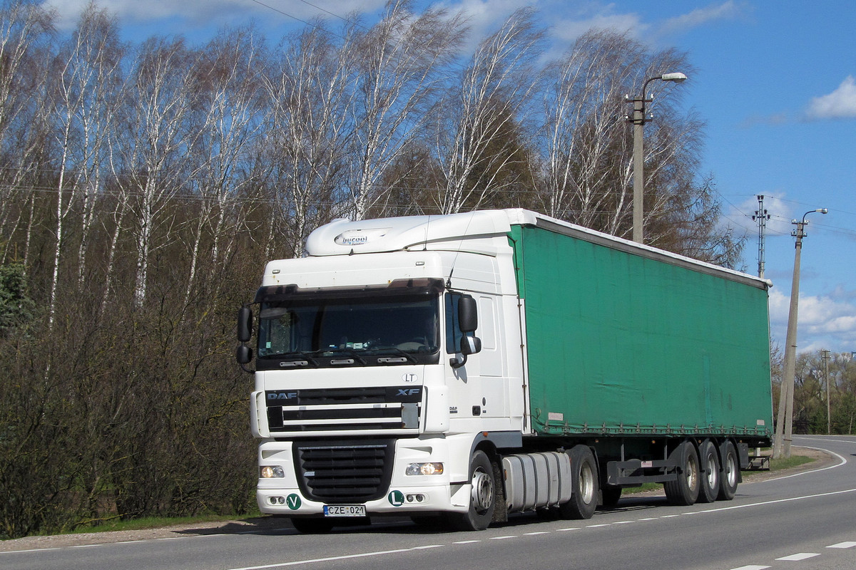 Литва, № CZE 021 — DAF XF105 FT