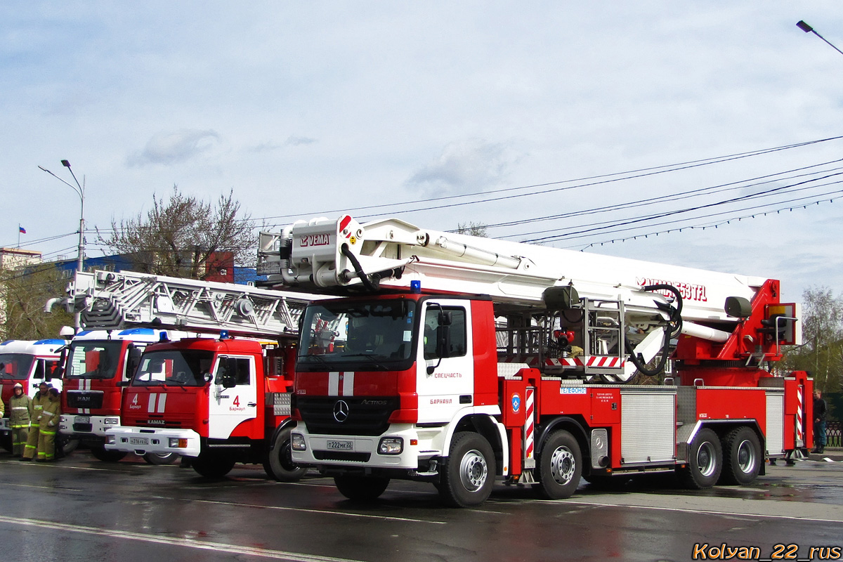 Алтайский край, № Т 222 МК 22 — Mercedes-Benz Actros ('2003) 4141; Алтайский край — День пожарной охраны 2014