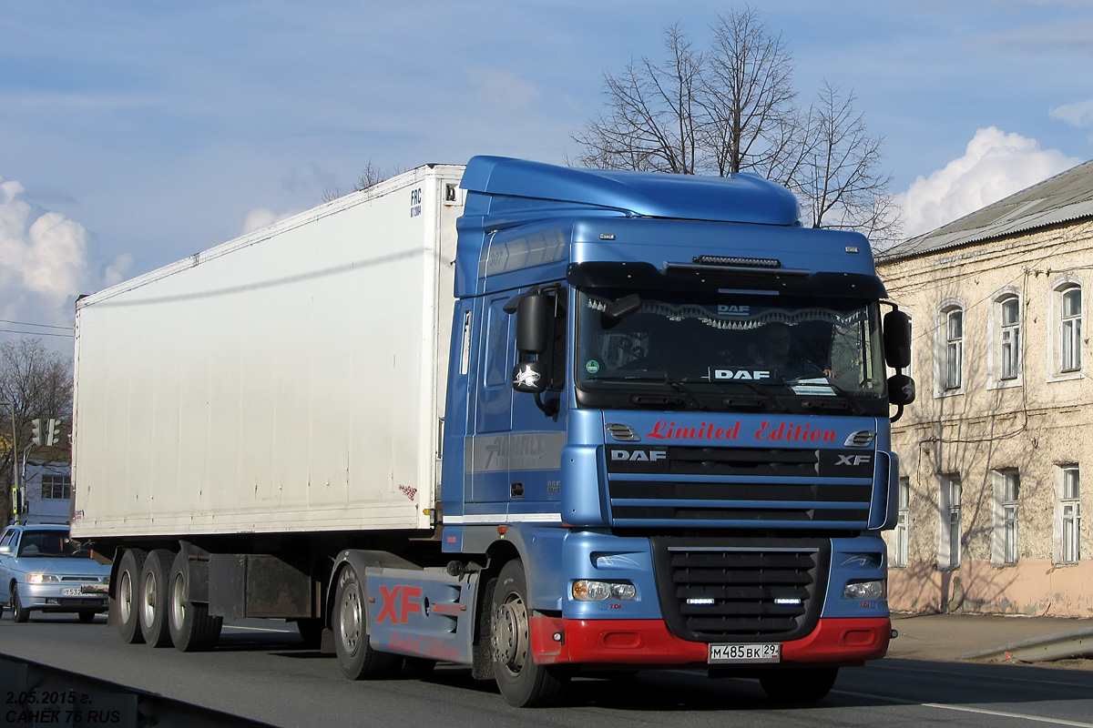 Архангельская область, № М 485 ВК 29 — DAF XF105 FT