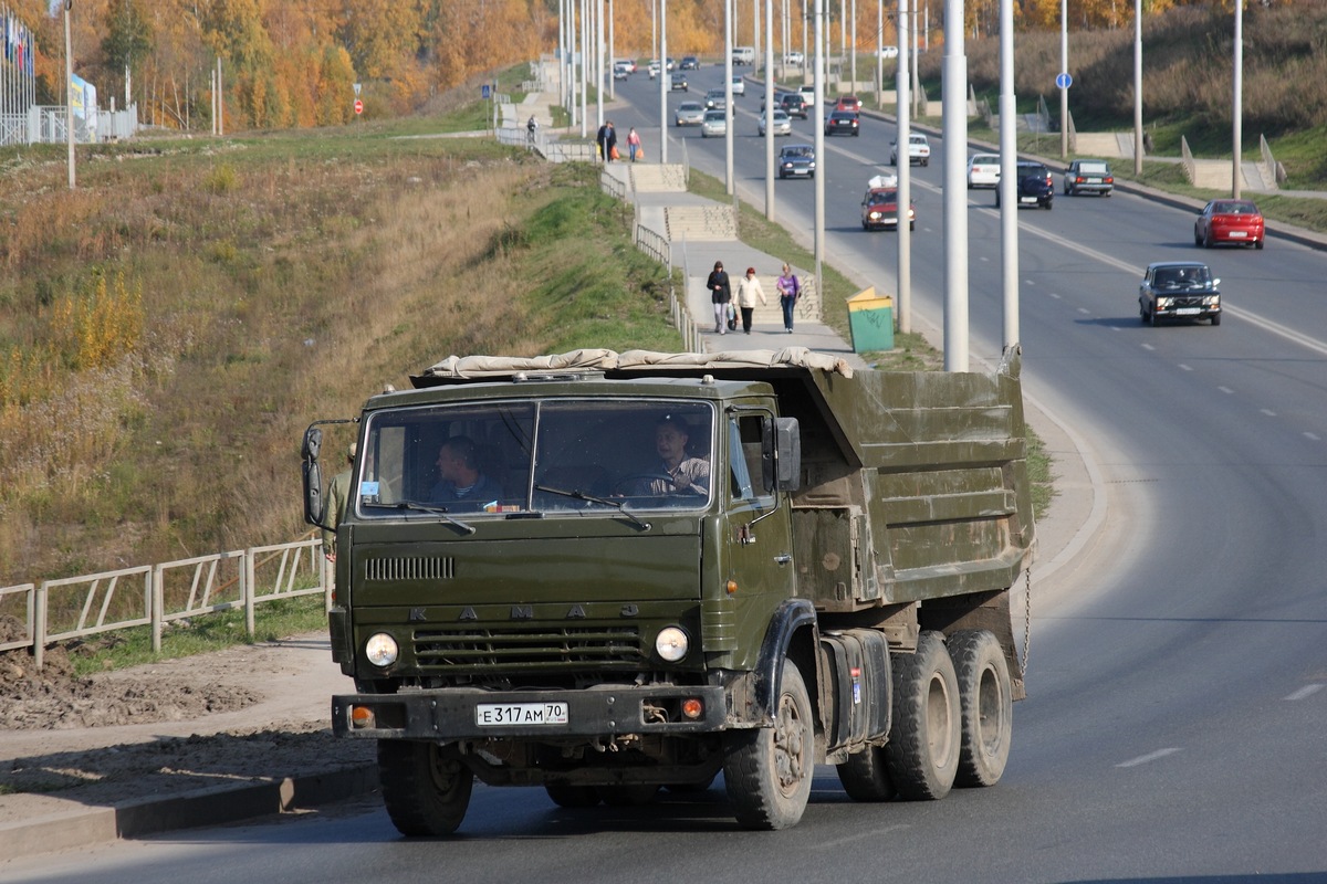 Томская область, № Е 317 АМ 70 — КамАЗ-55111 (общая модель)