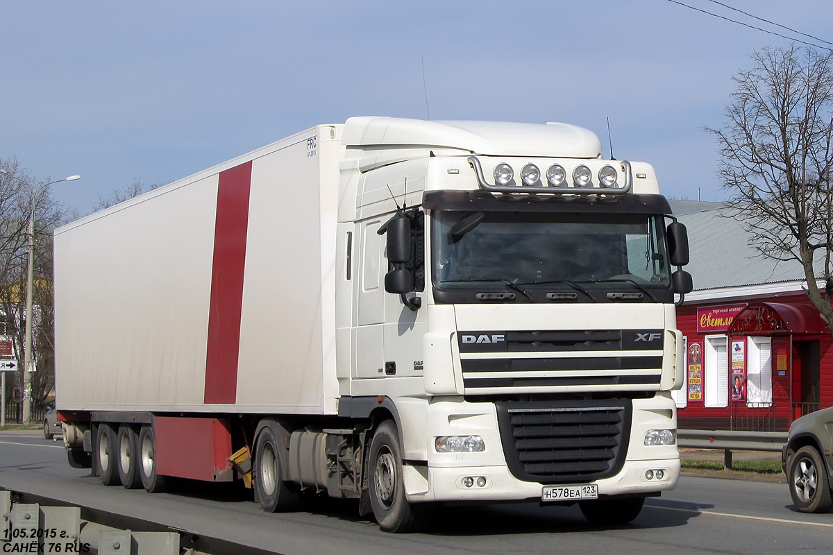 Краснодарский край, № Н 578 ЕА 123 — DAF XF105 FT