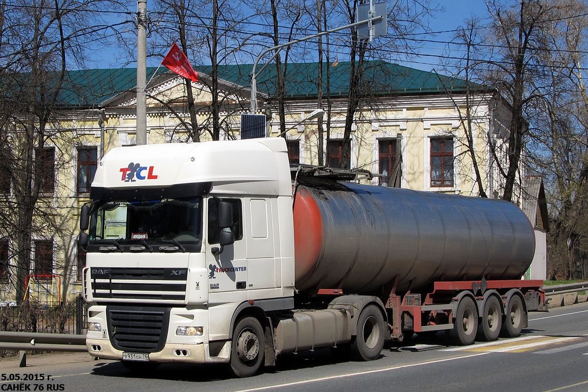 Ярославская область, № В 931 ОН 76 — DAF XF105 FT