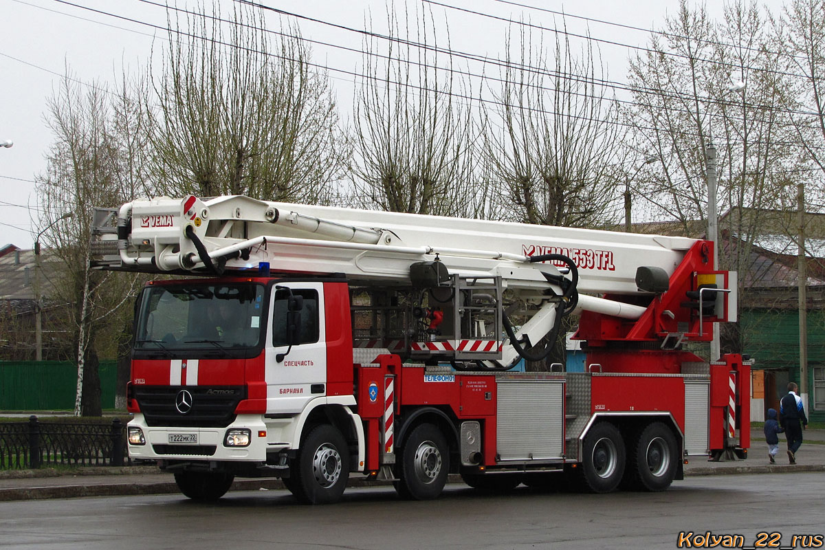 Алтайский край, № Т 222 МК 22 — Mercedes-Benz Actros ('2003); Алтайский край — День пожарной охраны 2015