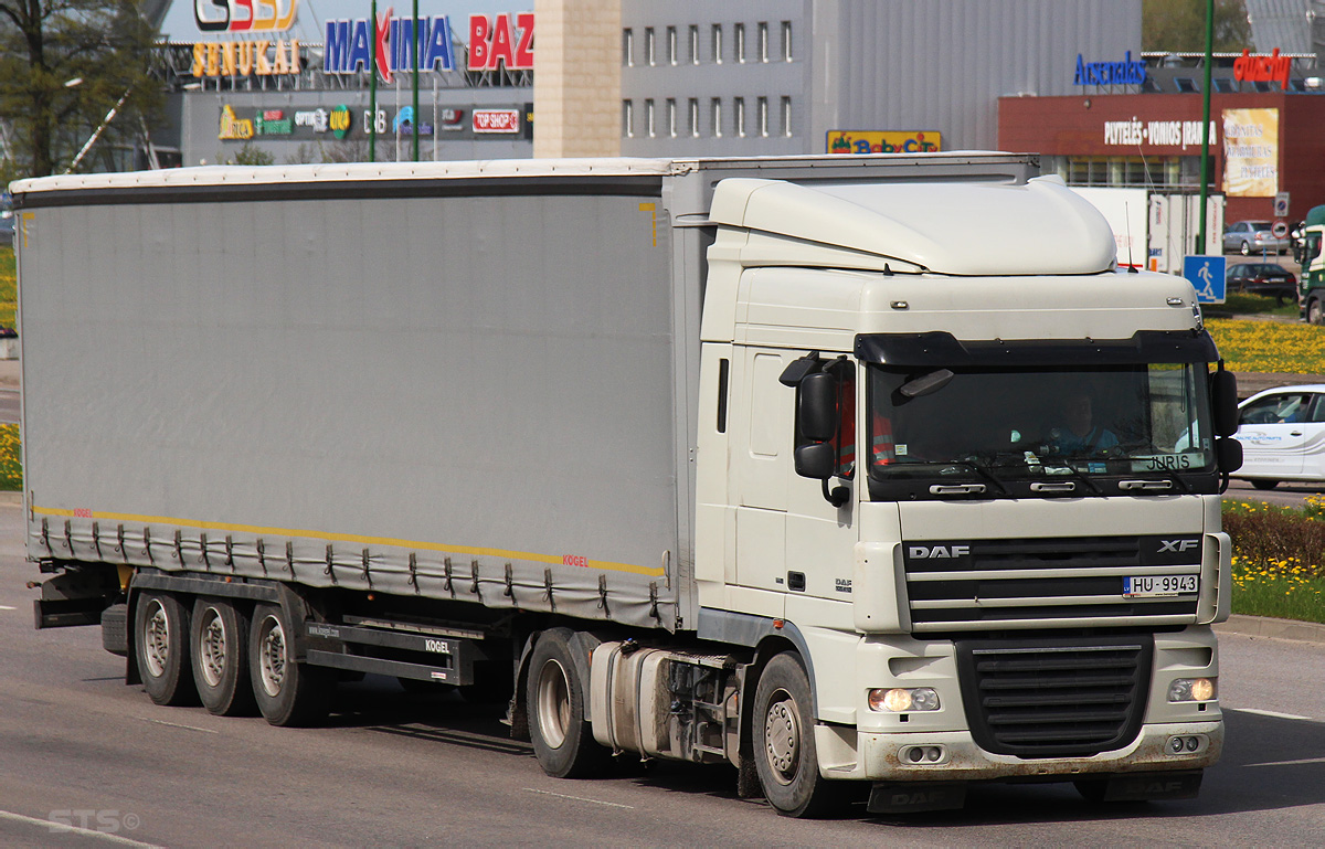 Латвия, № HU-9943 — DAF XF105 FT