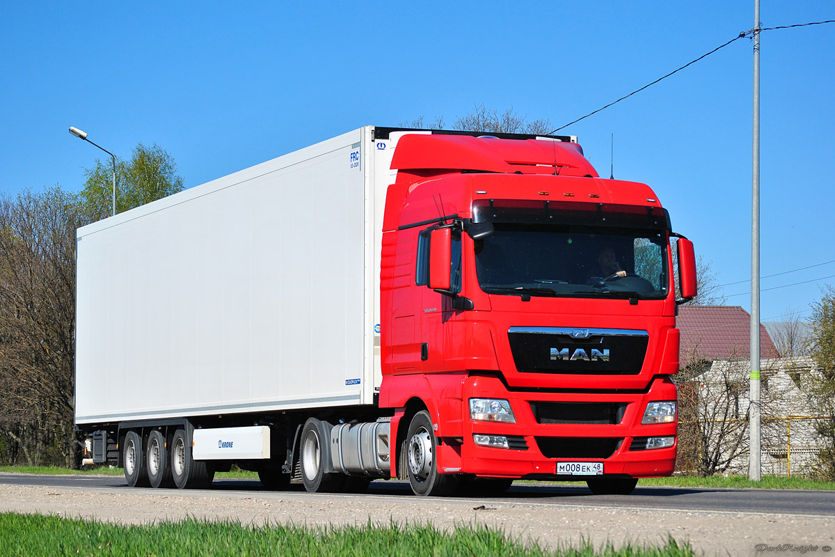 Липецкая область, № М 008 ЕК 48 — MAN TGX ('2007) 18.540