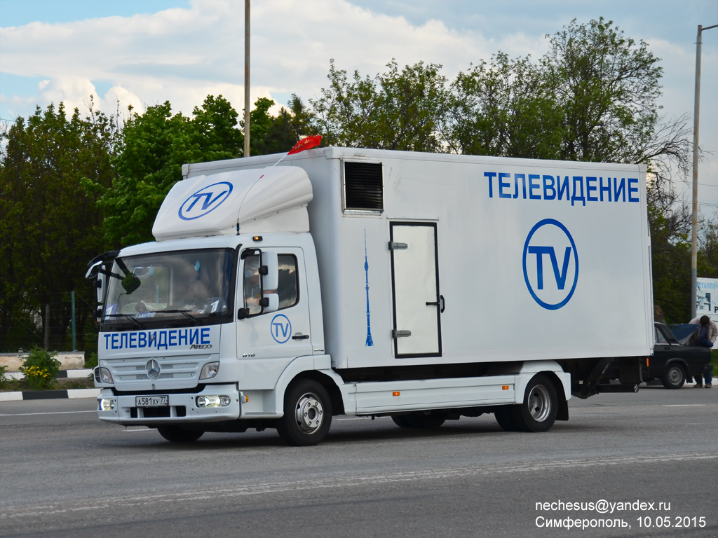 Москва, № А 581 ХУ 77 — Mercedes-Benz Atego 816