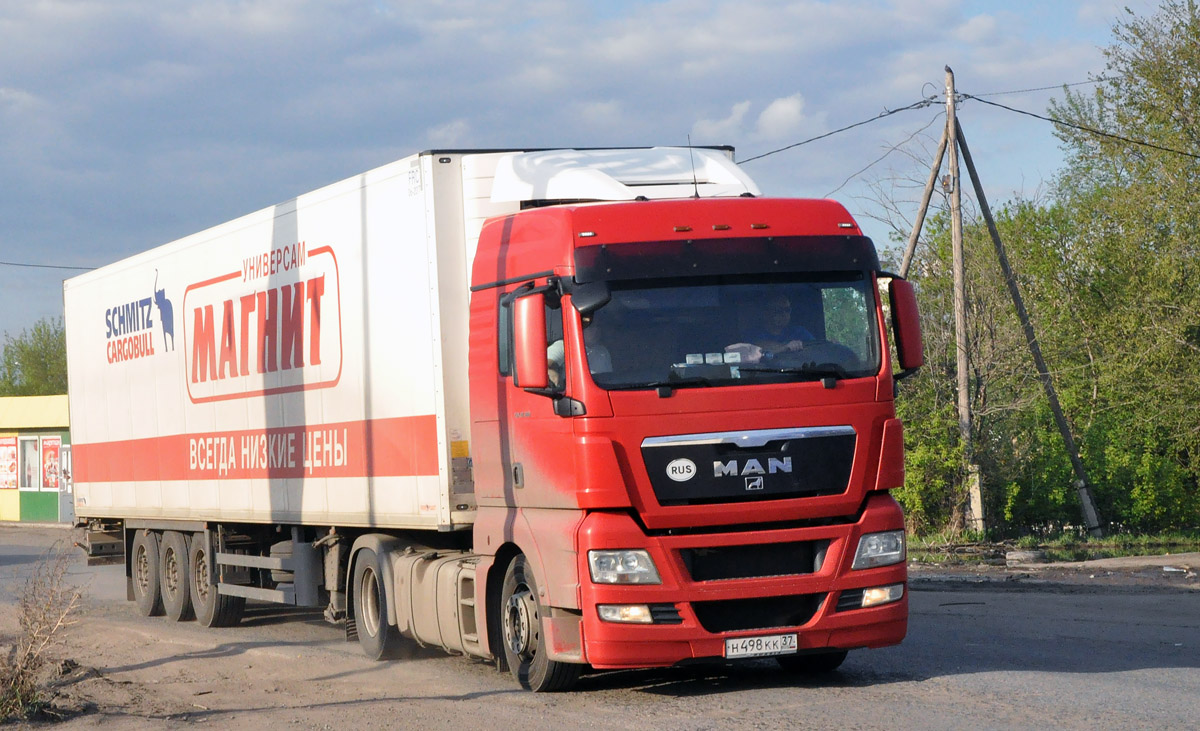 Тамбовская область, № Н 498 КК 37 — MAN TGX ('2007) 18.360