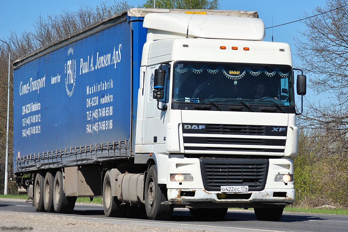 Челябинская область, № О 422 ЕС 174 — DAF XF95 FT