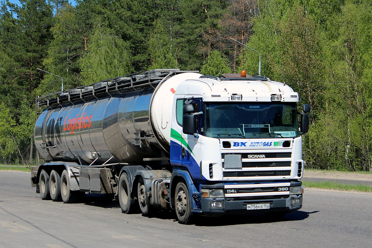 Нижегородская область, № М 756 КВ 152 — Scania ('1996) R114L