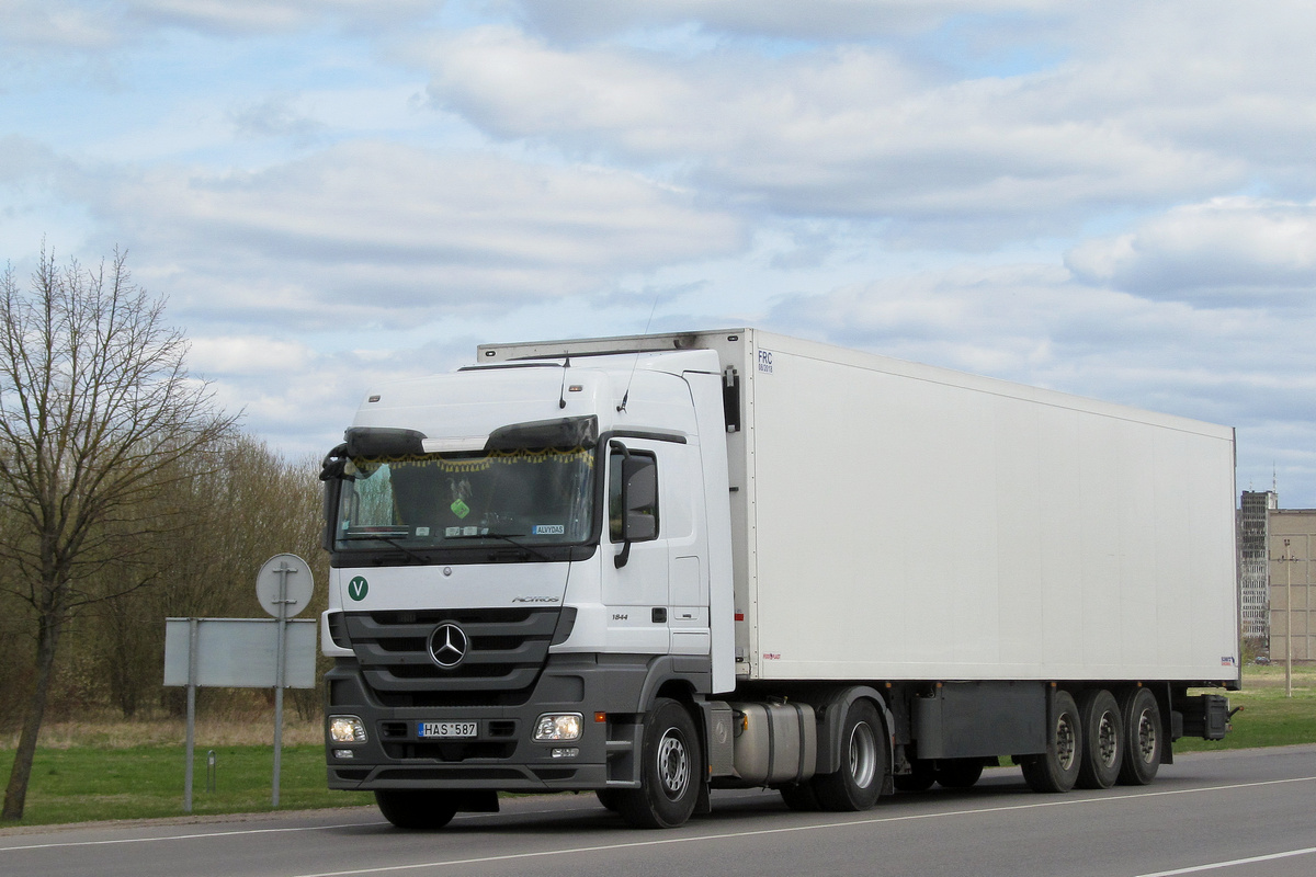 Литва, № HAS 587 — Mercedes-Benz Actros ('2009) 1844