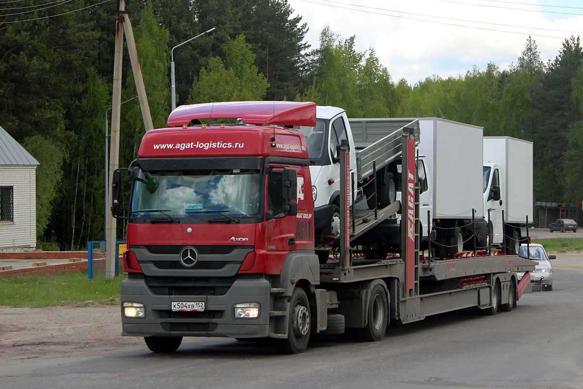 Нижегородская область, № К 504 ХВ 152 — Mercedes-Benz Axor 1840 [Z9M]