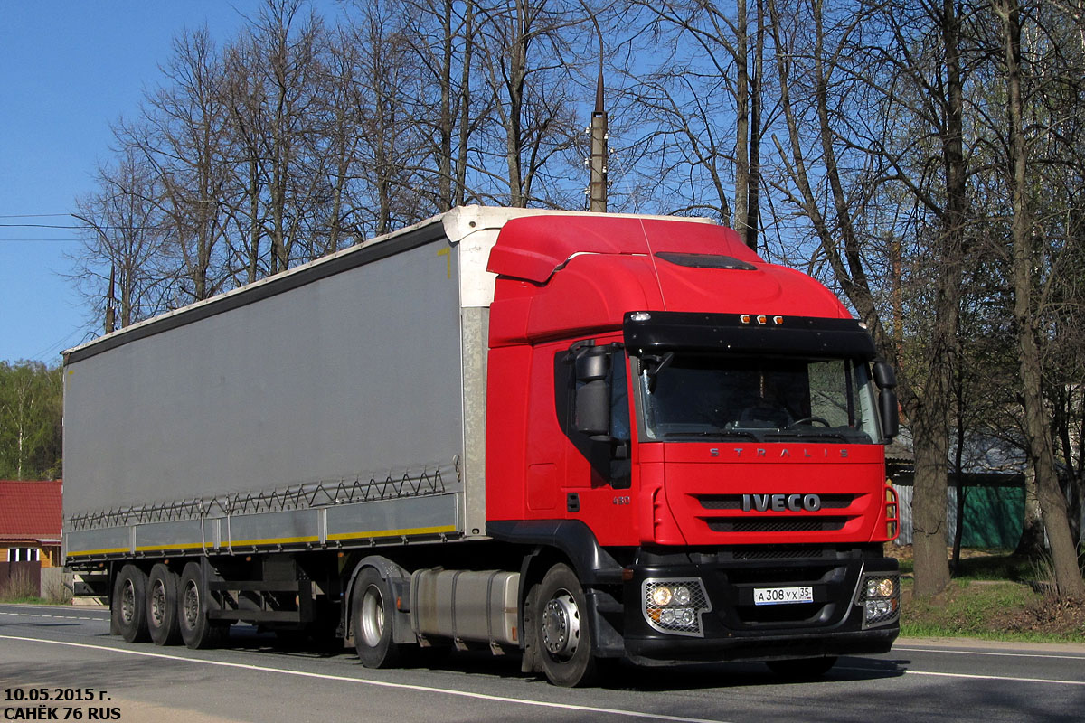 Вологодская область, № А 308 УХ 35 — IVECO Stralis ('2007) 430