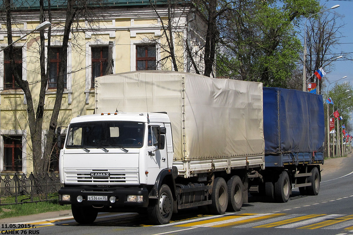 Вологодская область, № Е 536 АН 35 — КамАЗ-53215-15 [53215R]