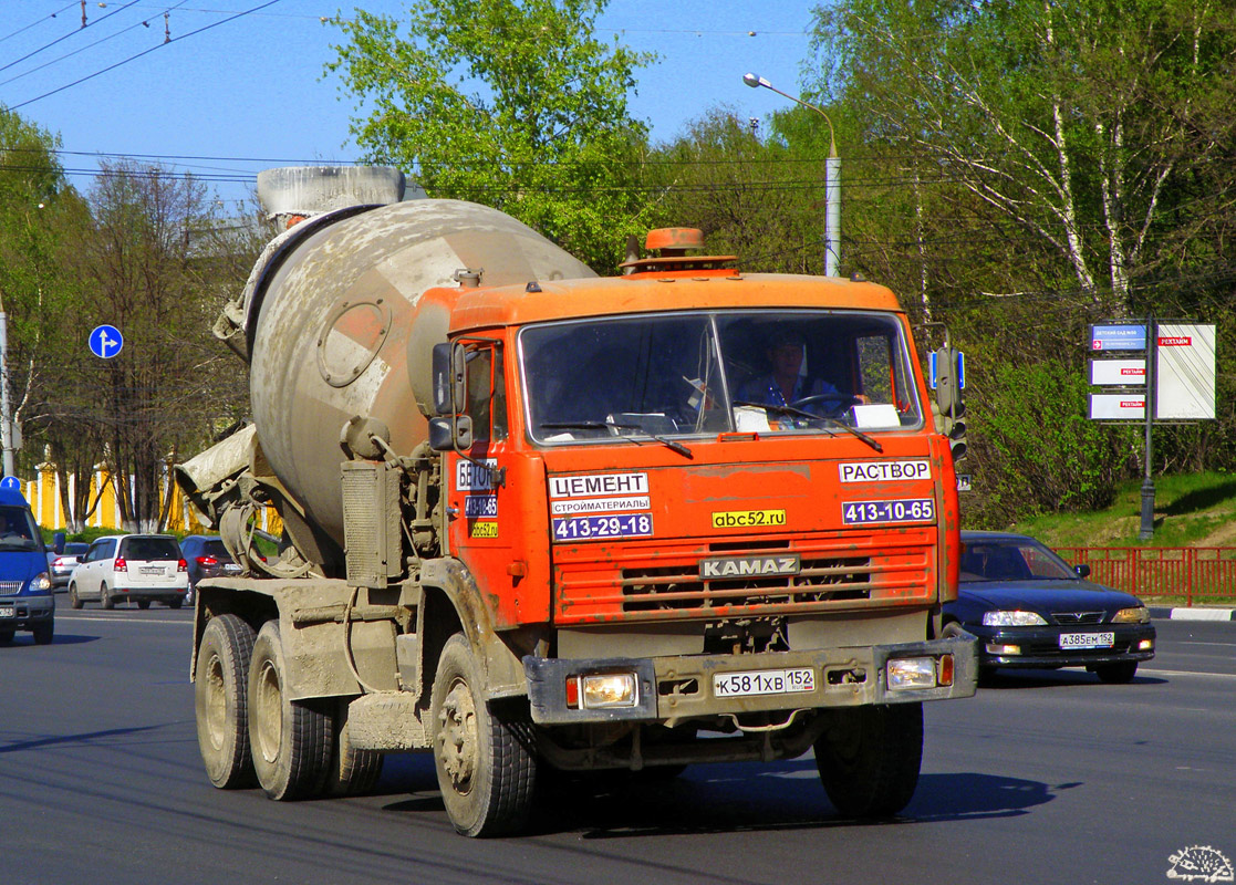 Нижегородская область, № К 581 ХВ 152 — КамАЗ-53229-15 [53229R]