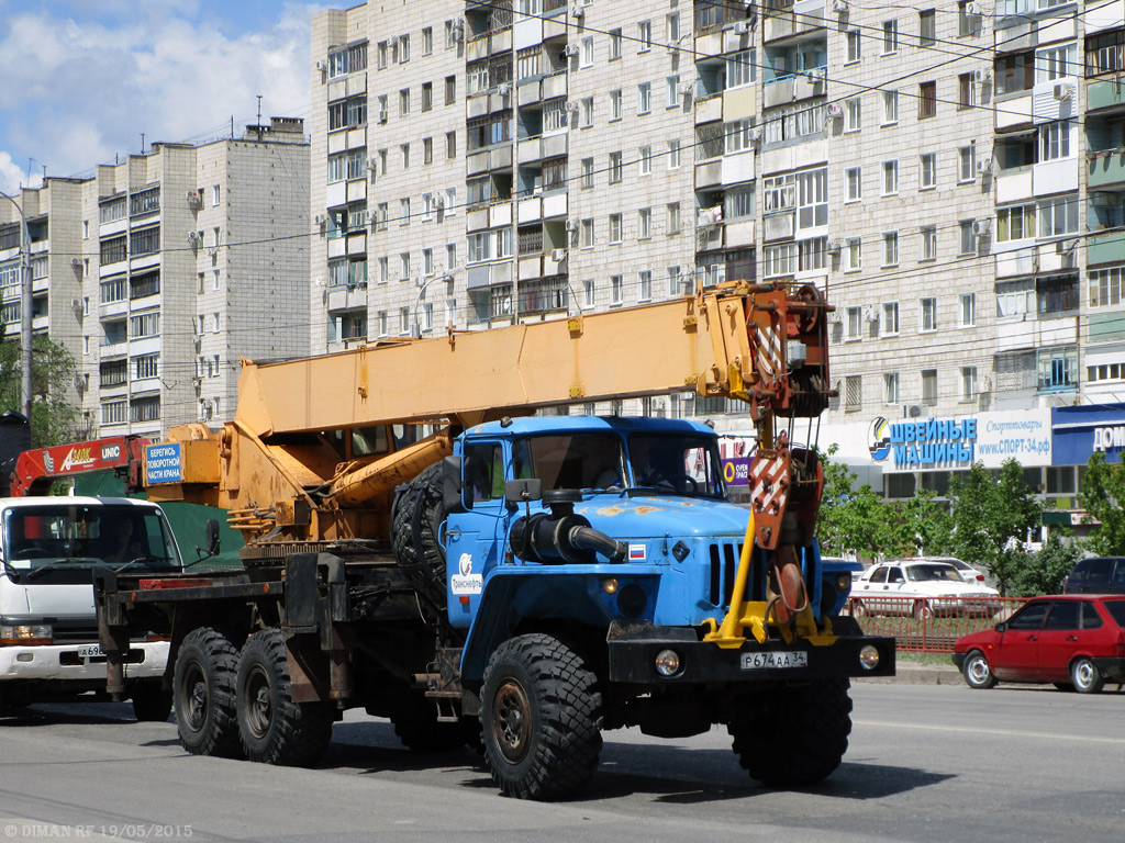 Волгоградская область, № Р 674 АА 34 — Урал-4320-40