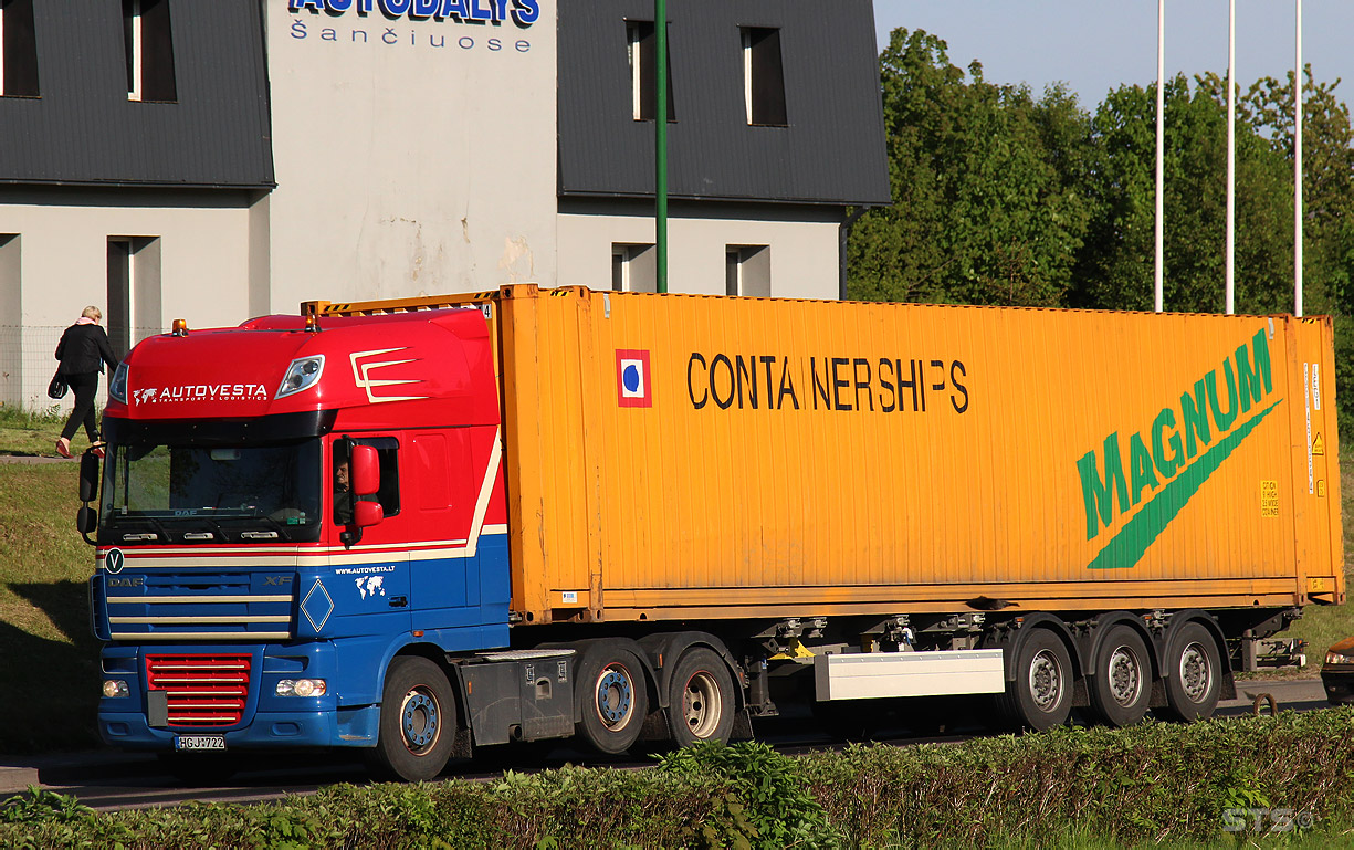 Литва, № HGJ 722 — DAF XF105 FTG