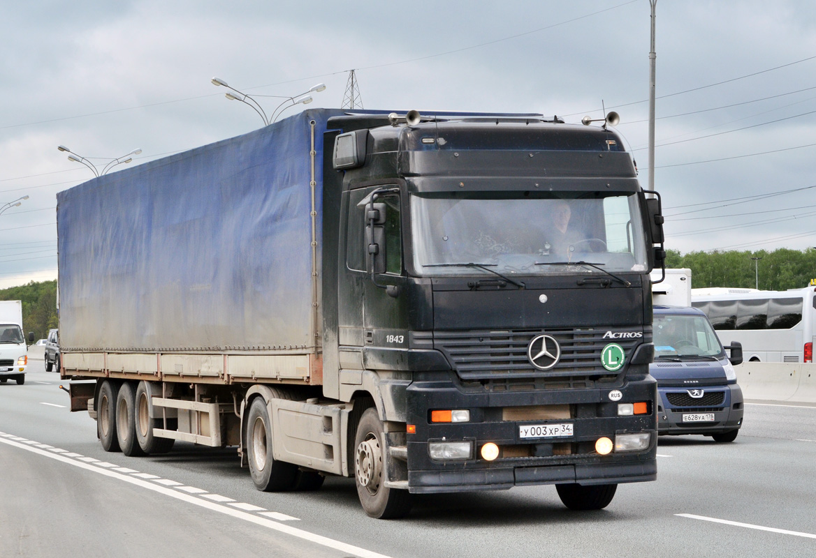 Волгоградская область, № У 003 ХР 34 — Mercedes-Benz Actros ('1997) 1843