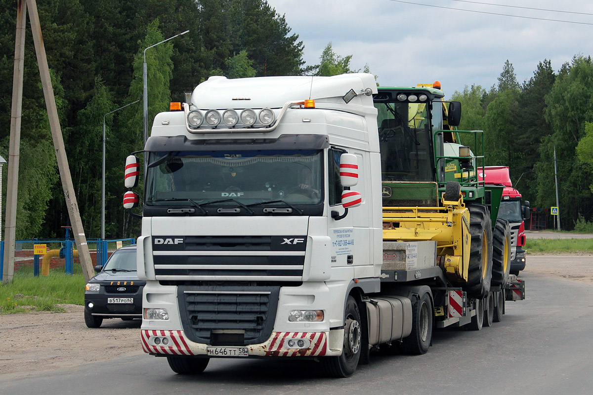 Пензенская область, № Н 646 ТТ 58 — DAF XF105 FT