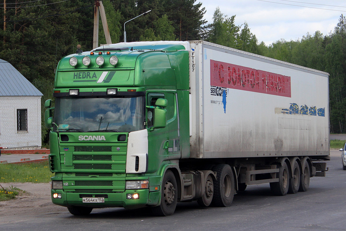 Нижегородская область, № К 564 КХ 152 — Scania ('1996) R124L