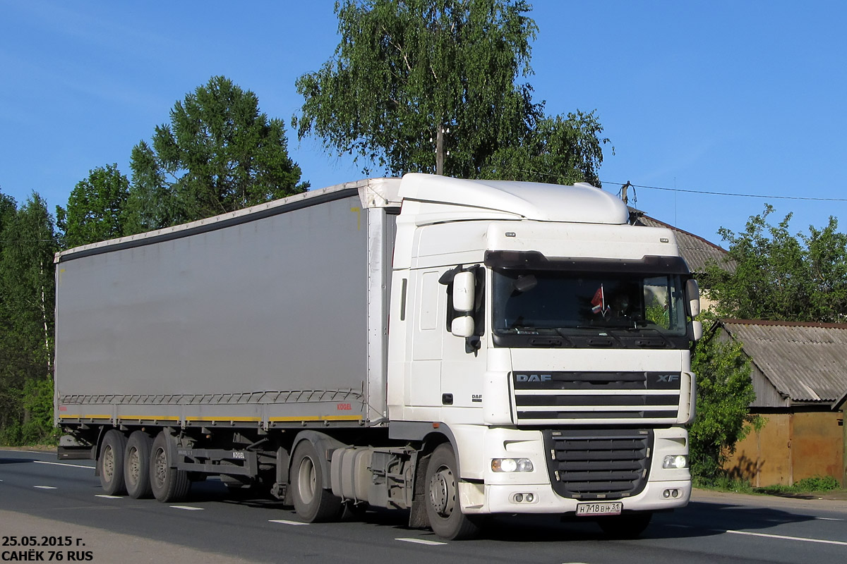 Белгородская область, № Н 718 ВН 31 — DAF XF105 FT