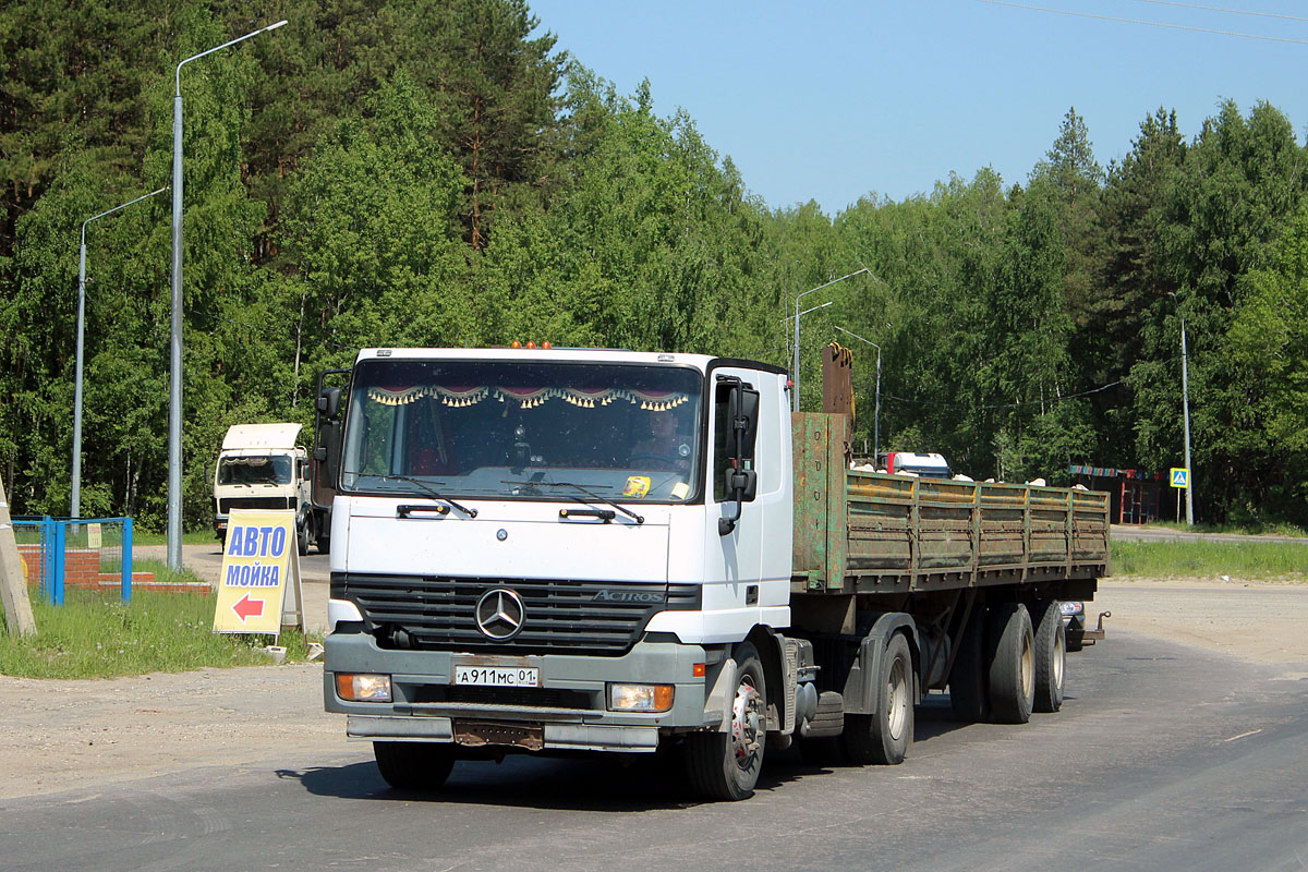 Адыгея, № А 911 МС 01 — Mercedes-Benz Actros ('1997) 1835