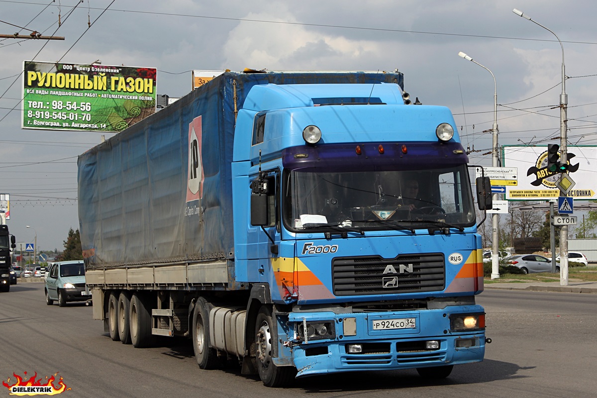 Волгоградская область, № Р 924 СО 34 — MAN F2000 19.414