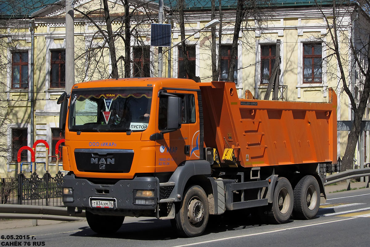 Ярославская область, № Т 834 ХМ 76 — MAN TGS ('2007) 33.350