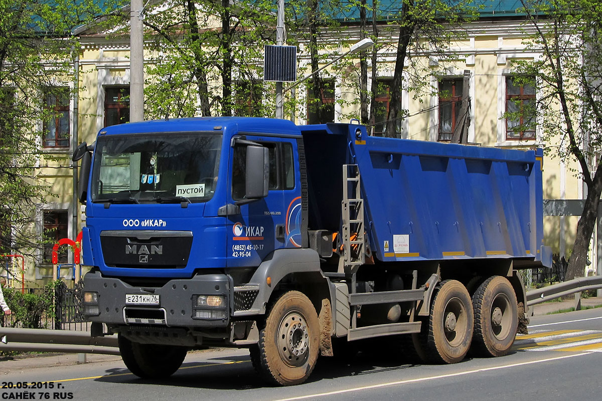 Ярославская область, № Е 231 КН 76 — MAN TGS ('2007) 40.390