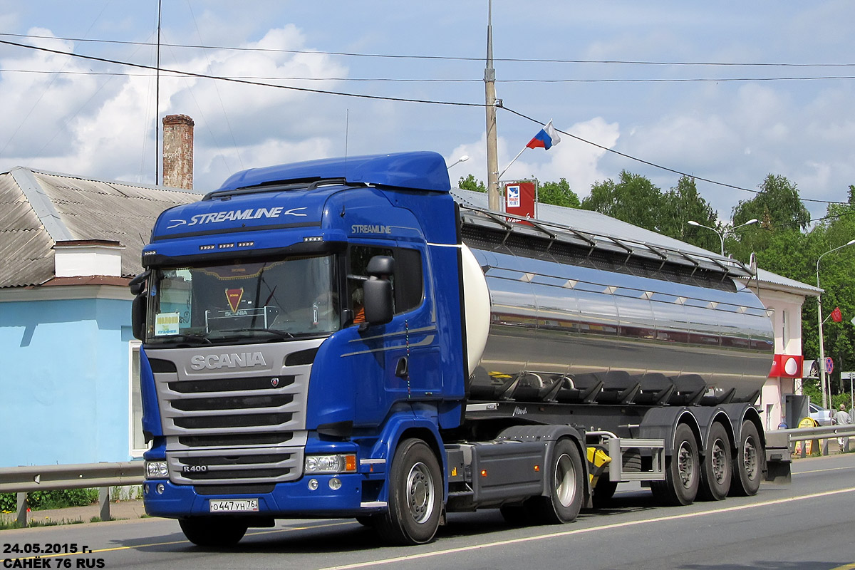 Ярославская область, № О 447 УН 76 — Scania ('2013) R400