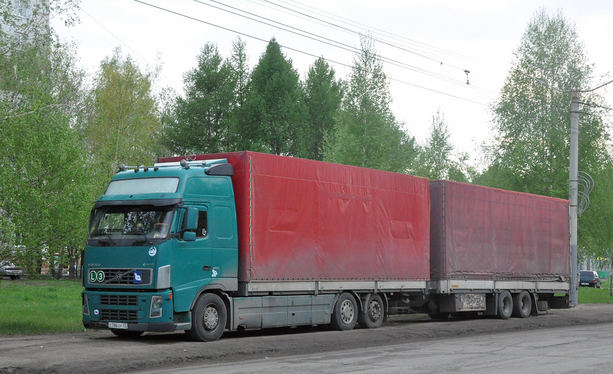 Омская область, № С 786 ОР 55 — Volvo ('2002) FH12.460