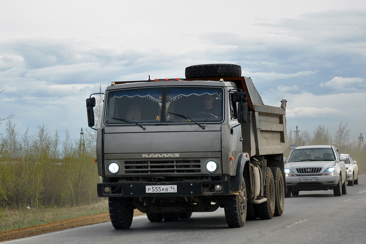 Саха (Якутия), № Р 555 КВ 14 — КамАЗ-55111 [551110]