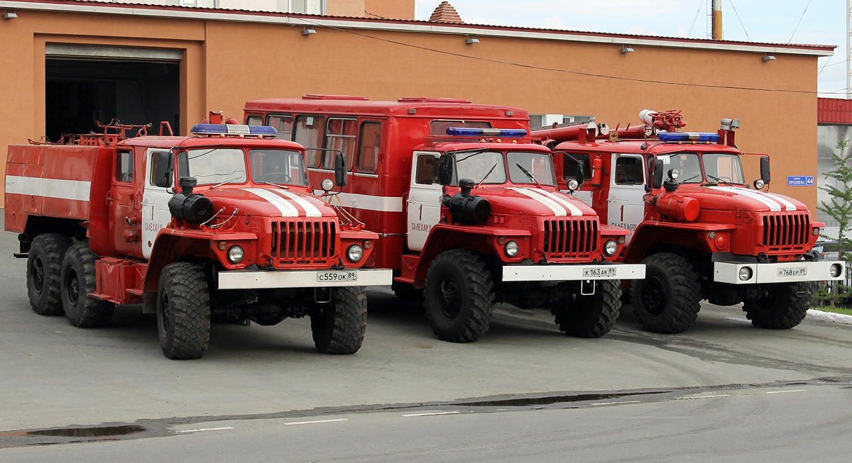 Ямало-Ненецкий автоном.округ, № С 559 ОК 89 — Урал-5557-10; Ямало-Ненецкий автоном.округ, № К 163 АК 89 — Урал-4320-10; Ямало-Ненецкий автоном.округ, № Р 768 ЕР 89 — Урал-5557-40