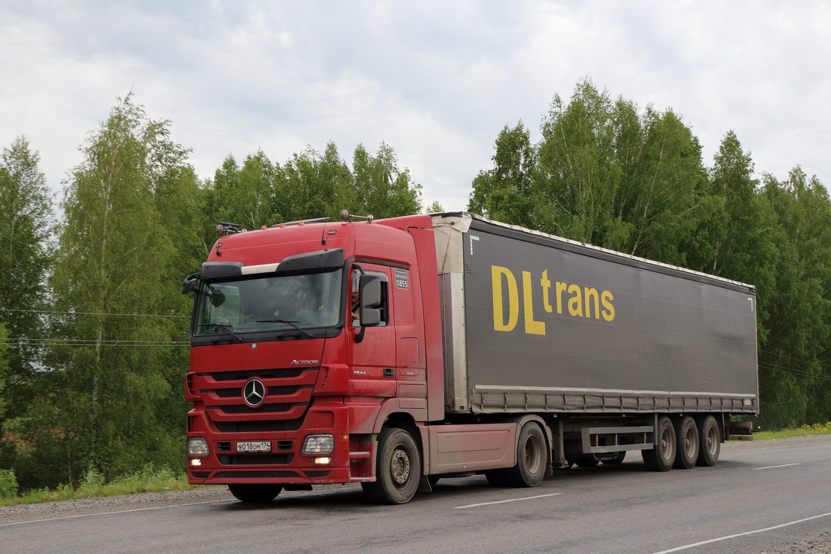 Челябинская область, № В 018 ОМ 174 — Mercedes-Benz Actros ('2009) 1844