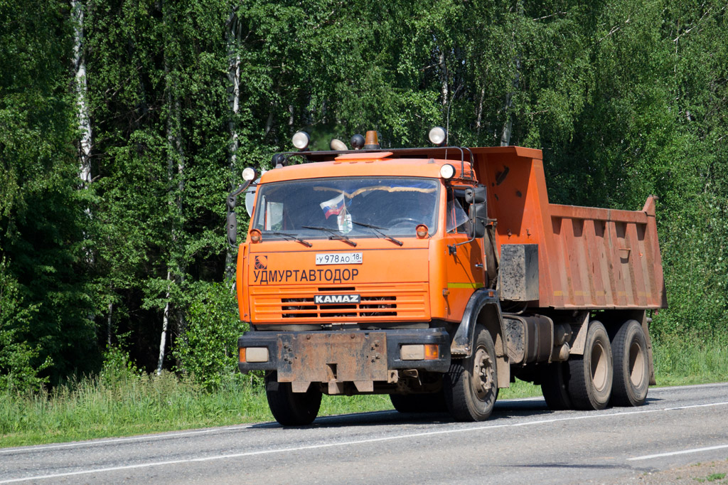 Удмуртия, № У 978 АО 18 — КамАЗ-65115 (общая модель)