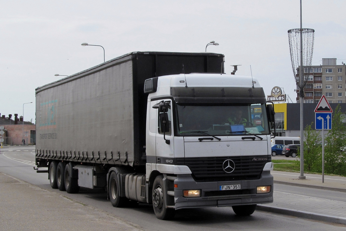 Литва, № FJN 351 — Mercedes-Benz Actros ('1997) 1843