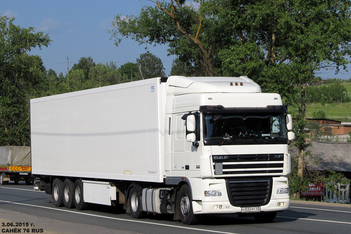 Калужская область, № Н 532 МТ 40 — DAF XF105 FT